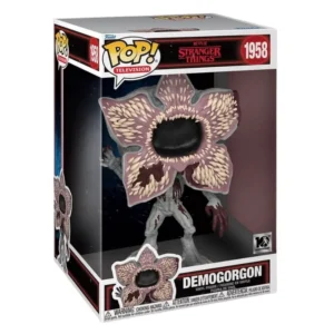 Funko Pop Jumbo Demogorgon 1958 Stranger Things en su caja original, vista lateral.