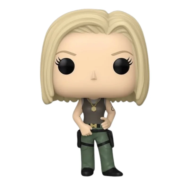 Funko Pop Kara Starbuck Thrace 1953 Battlestar Galactica fuera de su caja, vista frontal.