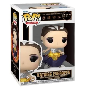 Funko Pop Katniss Everdeen 2117 The Hunger Games en su caja original, vista lateral.