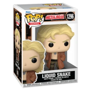 Funko Pop Liquid Snake 1296 Metal Gear Solid en caja original, vista lateral