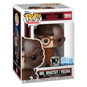Funko Pop Mr. Whatsit / Vecna 1959 SE Stranger Things en su caja original, vista lateral.