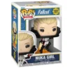 Funko Pop Nuka Girl 1317 Fallout en su caja original, vista lateral.