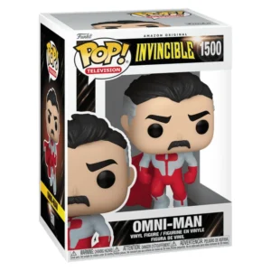 Funko Pop Omni-Man 1500 Invincible en su caja original, vista lateral