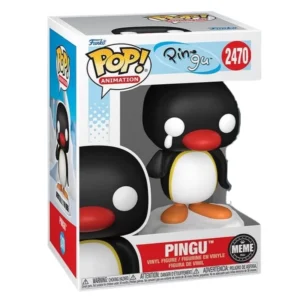 Funko Pop Pingu 2470 en su caja original, vista lateral.
