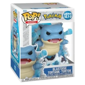 Funko Pop Premium Blastoise 1273 Pokémon en su caja original, vista lateral.