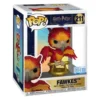 Funko Pop Premium Fawkes 211 SE Harry Potter en su caja original, vista lateral.
