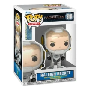 Funko Pop Raleigh Becket 2101 Pacific Rim en su caja original, vista lateral.