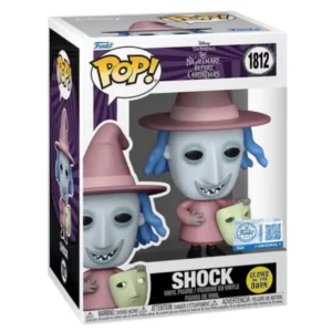Funko Pop Shock 1812 SE GITD Pesadilla antes de Navidad en su caja original, vista lateral.
