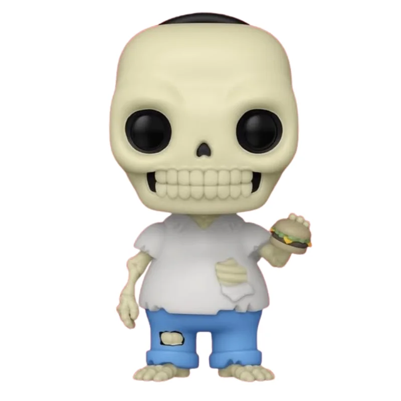 Funko Pop Skeleton Homer 1948 The Simpsons fuera de su caja, vista frontal.