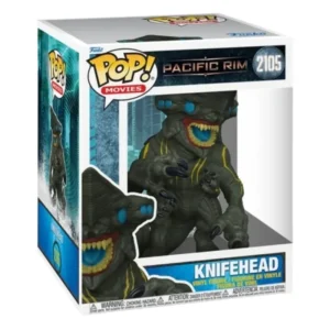 Funko Pop 6'' Knifehead 2105 Pacific Rim en su caja original, vista lateral.
