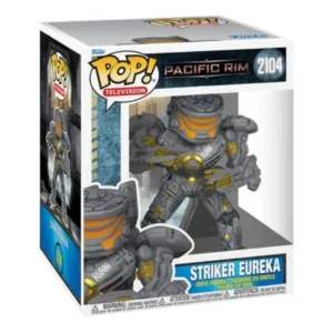Funko Pop 6'' Striker Eureka 2104 Pacific Rim en su caja original, vista lateral.