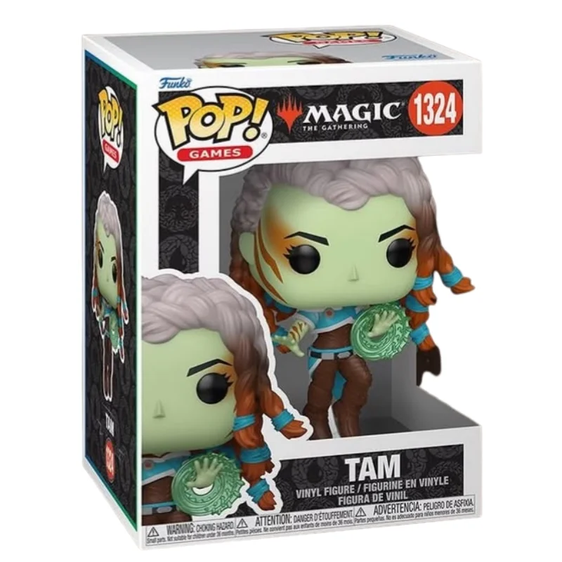Funko Pop Tam 1324 Magic The Gathering en su caja original, vista lateral.