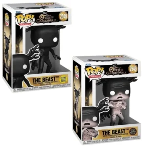 Funko Pop The Beast 2549 Bundle Over The Garden Wall en sus cajas original, vista lateral.