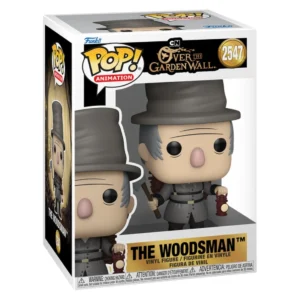Funko Pop The Woodsman 2547 Over The Garden Wall en su caja original, vista lateral
