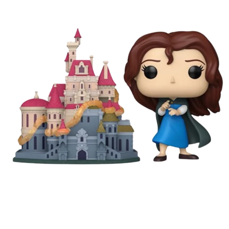Funko Pop Town Belle with Castle 52 Disney Beauty and The Beast fuera de su caja, vista frontal.