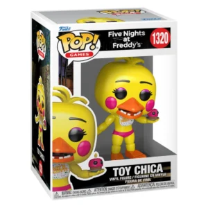 Funko Pop Toy Chica 1320 Five Night at Freddy's en su caja original, vista lateral