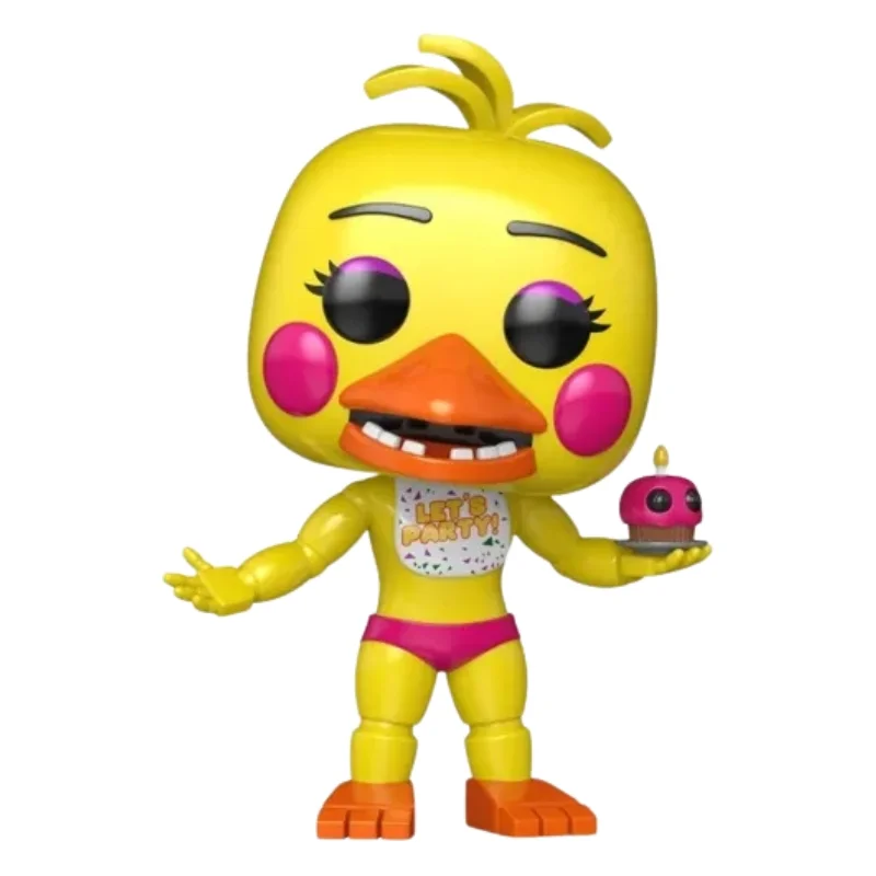 Funko Pop Toy Chica 1320 Five Night at Freddy's fuera de su caja, vista frontal.