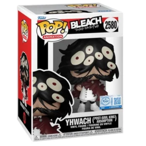 Funko Pop Yhwach 2580 SE Bleach en su caja original, vista lateral.