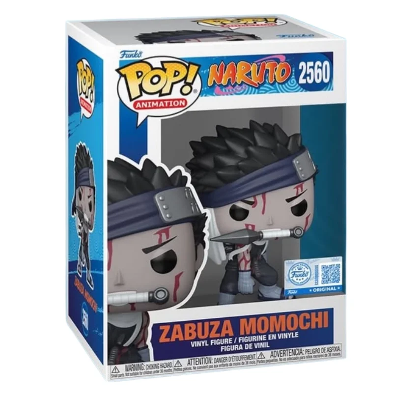 Funko Pop Zabuza Momochi 2560 SE Naruto en su caja original, vista lateral.