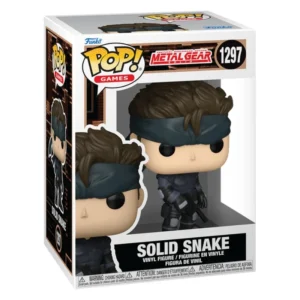 Funko Pop Solid Snake 1297 Metal Gear Solid en su caja original, vista lateral.