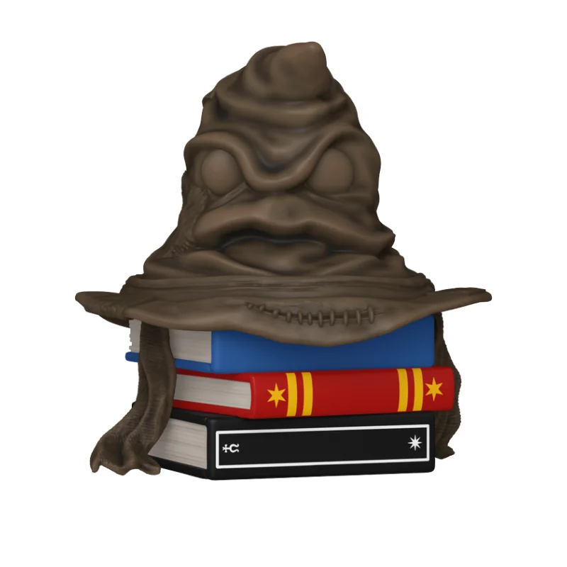 Funko Pop Sorting Hat 203 Harry Potter fuera de su caja, vista frontal.