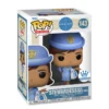 Funko Pop Stewardess with White Bag 143 SE Pan Am en su caja original, vista lateral.