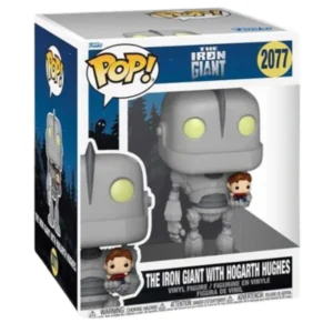 Funko Pop 6'' The Iron Giant with Hogarth Hughes 2077 The Iron Giant en su caja original, vista lateral