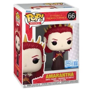 Funko Pop Amarantha 66 SE A Court of Thorns and Roses en su caja original, vista lateral.