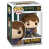 Funko Pop Bilbo Baggins 2185 The Hobbit en su caja original, vista lateral.
