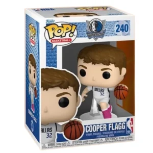 Funko Pop Cooper Flagg 240 NBA en su caja original, vista lateral