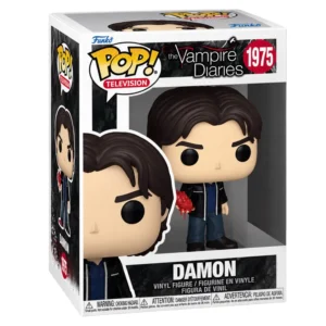 Funko Pop Damon 1975 The Vampire Diaries en caja original, vista lateral