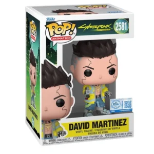 Funko Pop David Martinez 2581 SE Cyberpunk en caja original, vista lateral