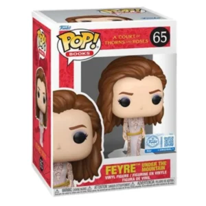 Funko Pop Feyre Under The Mountain 65 SE A Court of Thorns and Roses en su caja original, vista lateral.