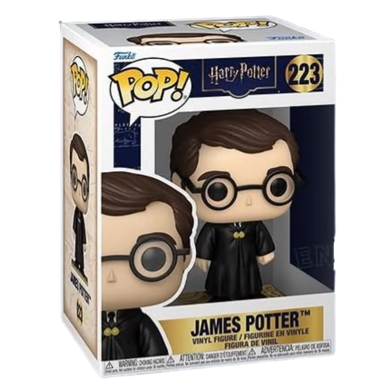 Funko Pop James Potter 223 Harry Potter en caja original, vista lateral