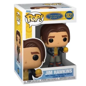 Funko Pop Jim Hawkins 1821 Treasure Planet en su caja original, vista lateral