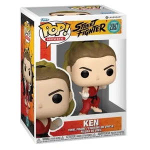 Funko Pop Ken 2097 Street Fighter en su caja original, vista lateral.