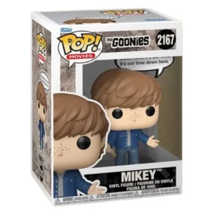 Funko Pop Mikey 2167 The Goonies en su caja original, vista lateral