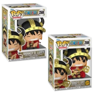 Funko Pop Monkey D Luffy 2569 Bundle One Piece en sus cajas originales, vista lateral