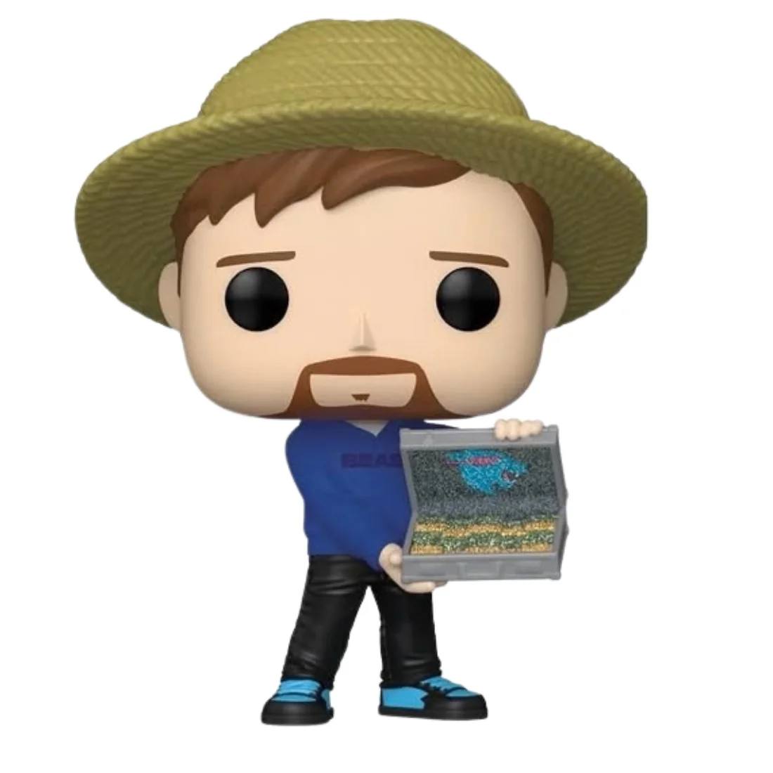 Funko Pop MrBeast Pop 250 SE fuera de la caja, vista frontal
