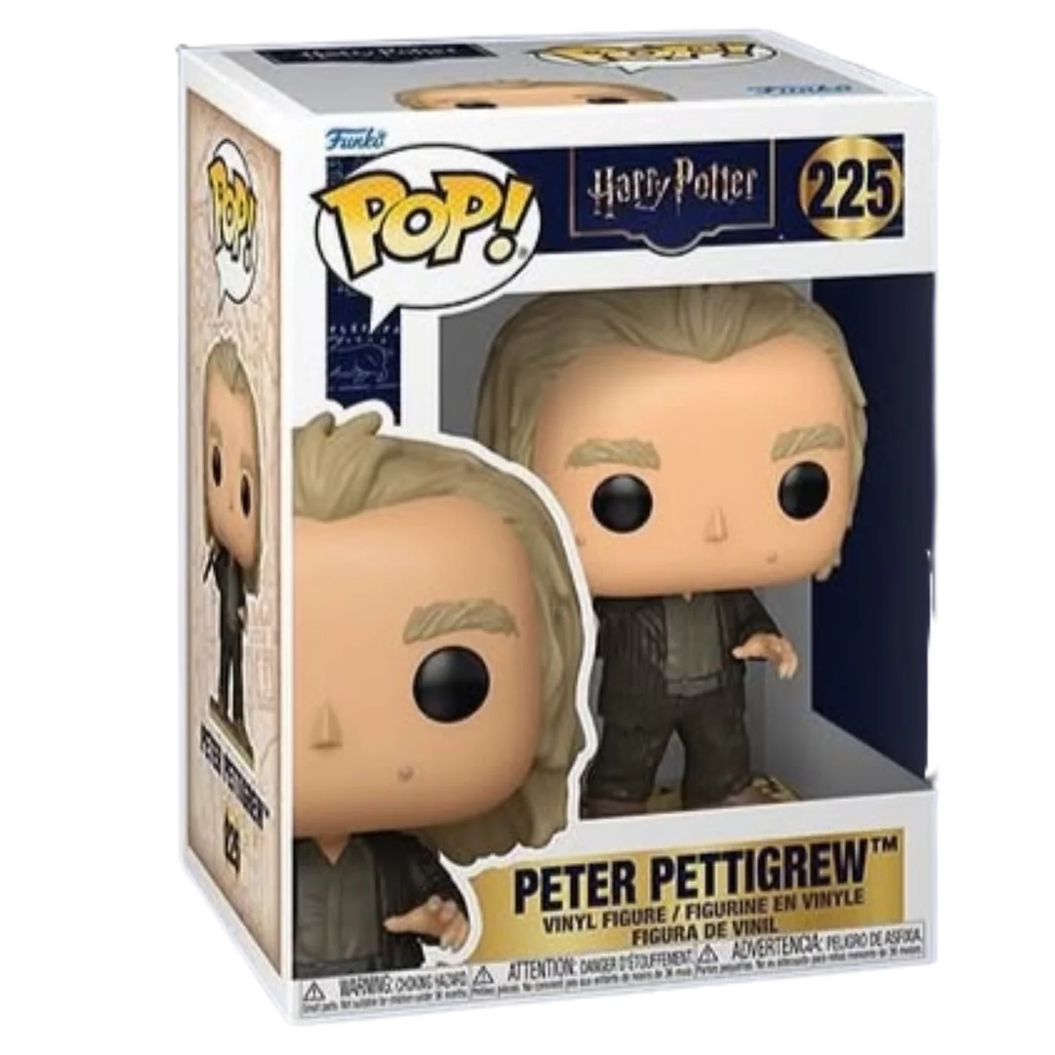 Funko Pop Peter Pettigrew 225 Harry Potter en caja original, vista lateral