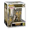 Funko Pop Premium Sauron 2161 GITD The Lord of the Rings en su caja original, vista lateral.