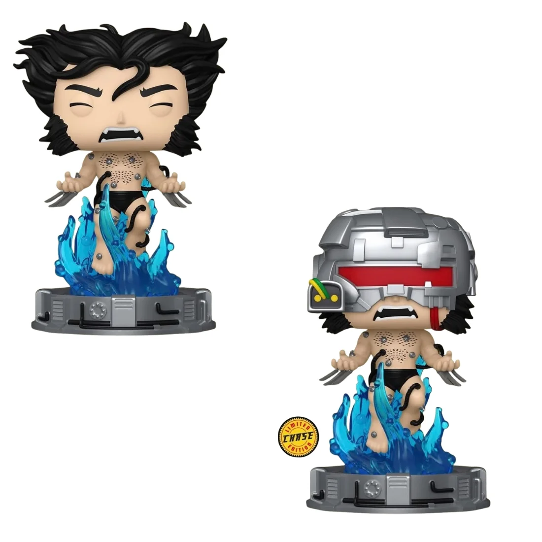 Funko Pop Premium Weapon X 1659 Bundle Marvel fuera de las cajas, vista frontal