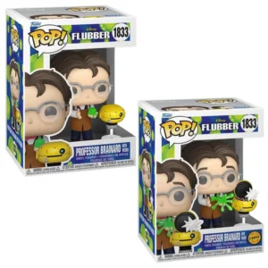 Funko Pop Professor Brainard with Weebo 1833 Bundle Flubber en cajas originales, vista lateral