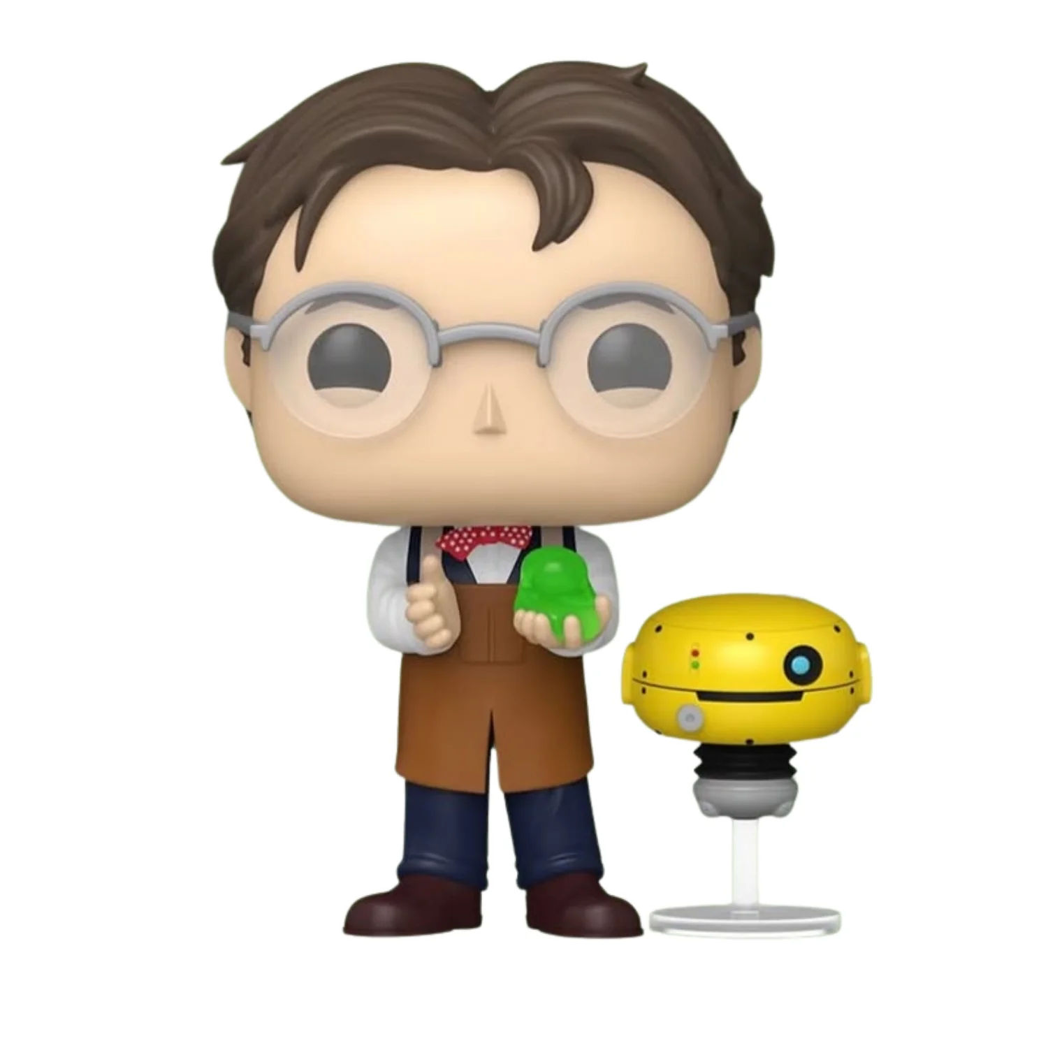 Funko Pop Professor Brainard with Weebo 1833 Flubber fuera de la caja, vista frontal