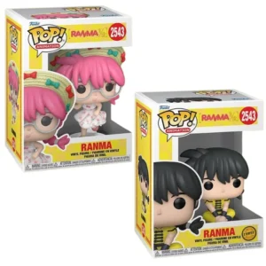 Funko Pop Ranma 2543 Bundle Ranma en sus cajas originales, vista lateral.