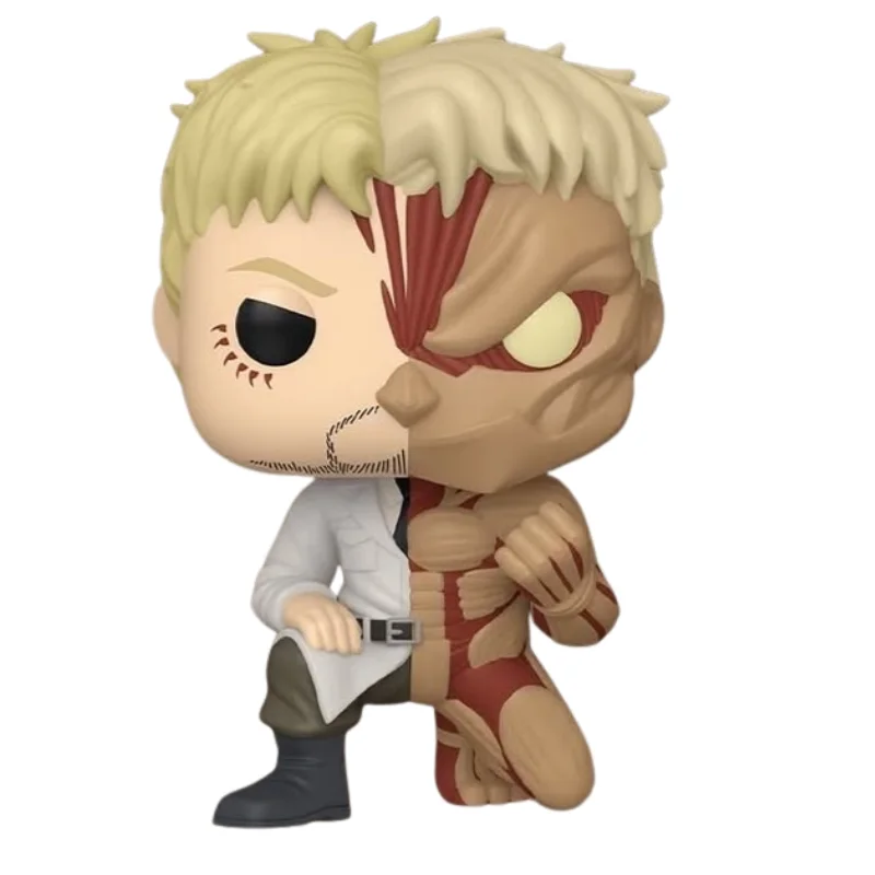 Funko Pop Reiner Braun/Armored Titan 2552 Attack On Titan fuera de su caja, vista frontal.