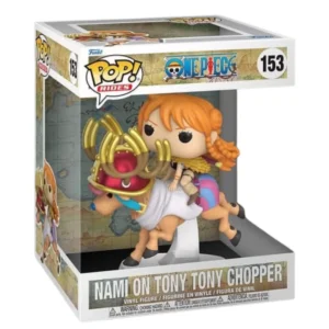 Funko Pop Rides Nami on Tony Tony Chopper 153 One Piece en su caja original, vista lateral