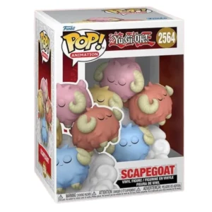 Funko Pop Scapegoat 2564 Yu-Gi-Oh! en su caja original, vista lateral.