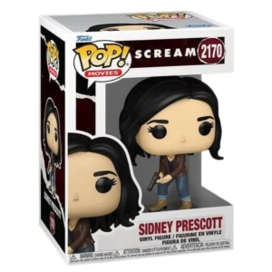 Funko Pop Sidney Prescott 2170 Scream en su caja original, vista lateral
