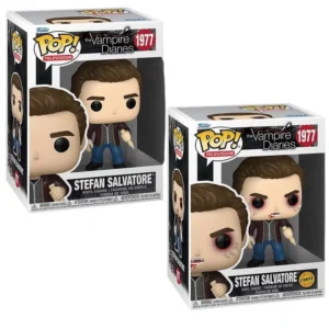 Funko Pop Stefan Salvatore 1977 Bundle The Vampire Diaries en cajas originales, vista lateral